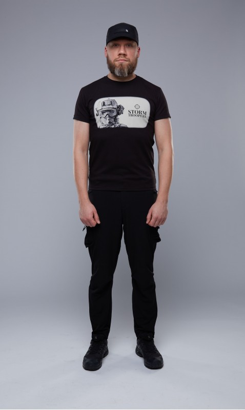 T-SHIRT STORM TROOPERS TL 02ST 23 BLACK